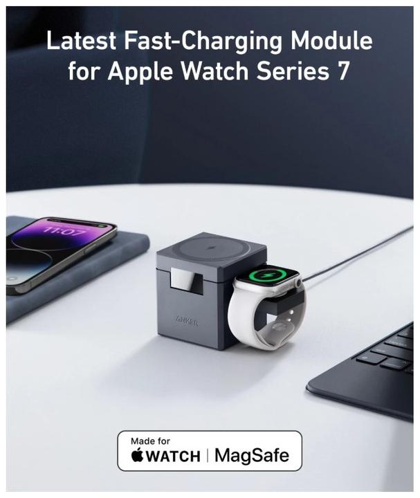 Image du produit Anker Cube 3 en 1 avec MageSafe 2B2 (30 W)