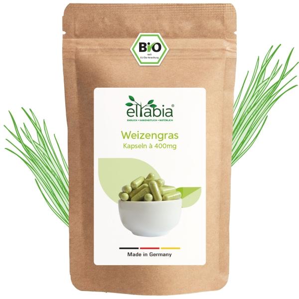 Actual product image Eltabia Organic wheatgrass capsules 200 (200 Piece, Capsules)