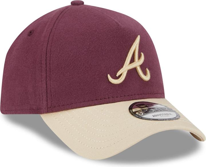 New Era A-Frame 9Forty Cap MOLESKIN Atlanta Braves maroon (One Size)