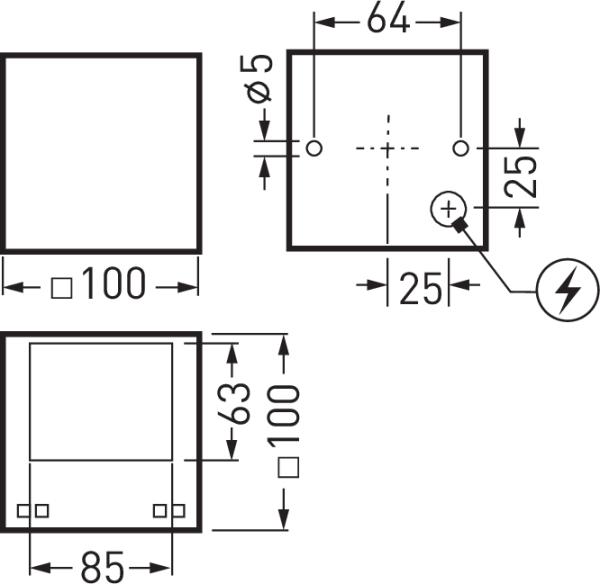 Produktbild Trilux LED-Wandleuchte Skeo Q-W1-D #6927040 (200 lm)