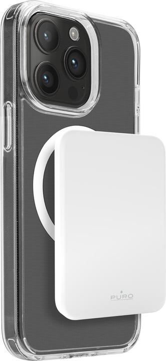 Puro Power bank Mini Power Mag 4200 mAh USB-C in/out. Banca di alimentazione - Hvid - 4200 mAh (4200 mAh, 54000000 W, 15000 Wh)
