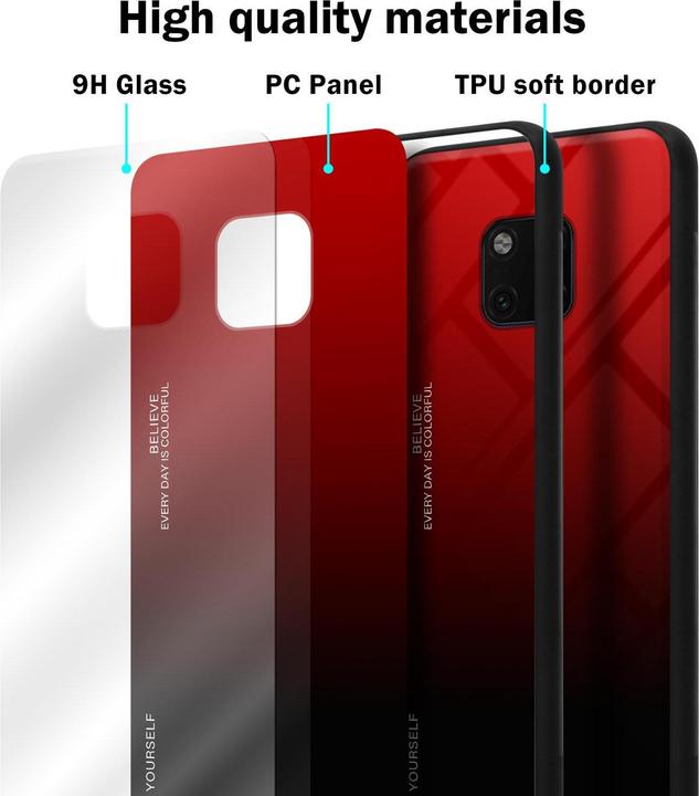 Produktbild Cadorabo TPU 2 Farben Glas Cover (Huawei Mate 20 Pro)