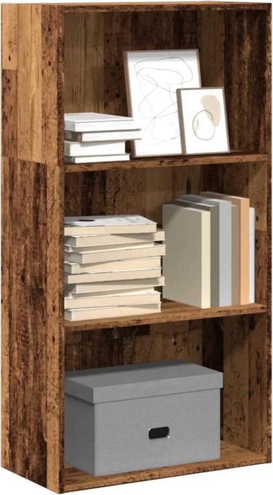 Actual product image VidaXL Bücherregal Regal Standregal Büroregal Aufbewahrungsregal Altholz-Optik (60 x 30 x 114 cm)