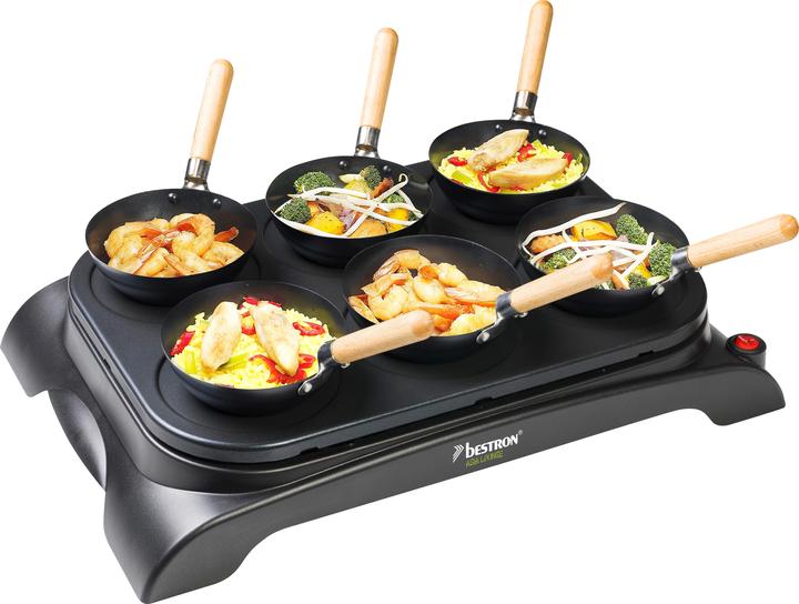 Bestron Party Wok & Crepe Maker Set