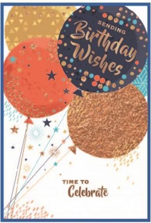 Image du produit Simon Elvin - Carte de voeux SENDING BIRTHDAY WISHES TIME TO CELEBRATE (6 pcs)