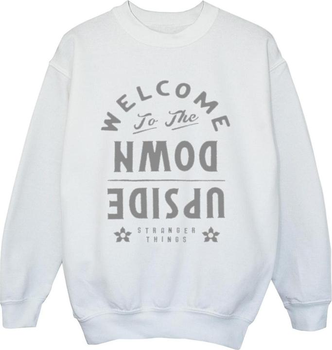 Netflix Stranger Things Welcome To Upside Down Sweatshirt Jungen
