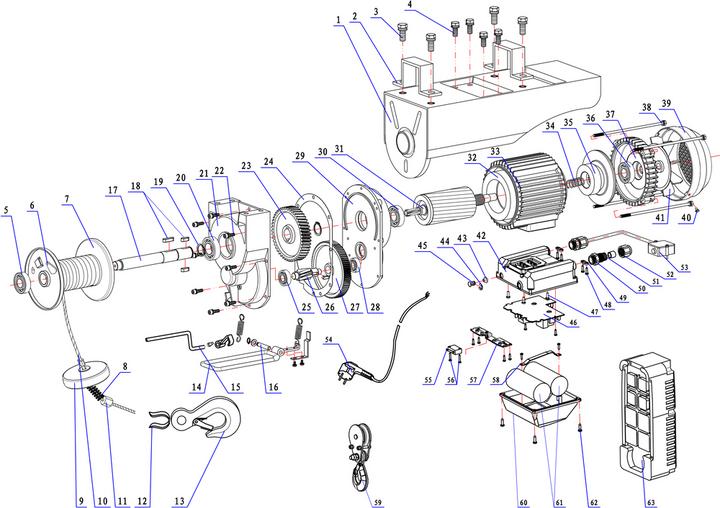 Produktbild Proton Seilwinde elektrisch SW-999MRC mit kabelloser Fernbedienung