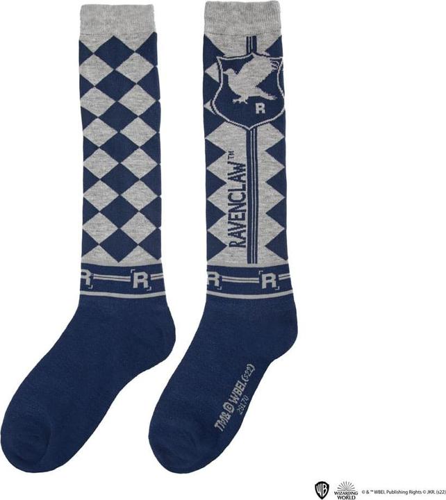 Produktbild Cinereplicas Set of 3 Ravenclaw knee high socks - Harry Potter CR1643 (3er Pack, 35 - 40)