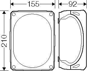 Actual product image Hensel HEN FK 1610 Cable junction box with functional integrity, 1.5-10 qmm, 5-pole, Thermopl