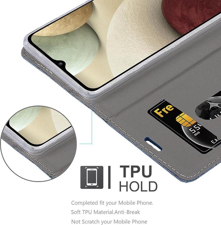 Actual product image Cadorabo Book Jeans Optics Cover (Samsung Galaxy A12)