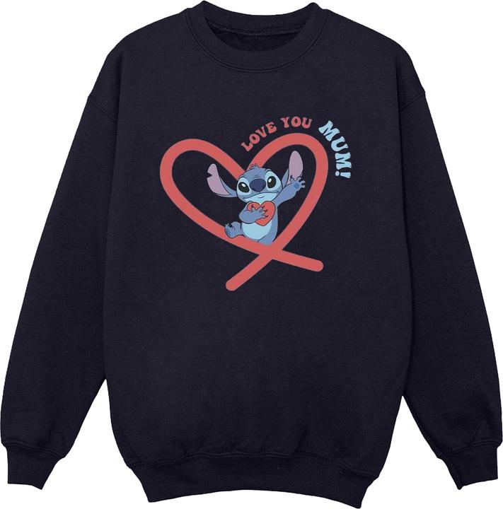 Disney Lilo & Stitch Love You Mum Sweatshirt Mädchen