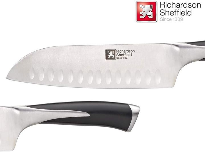 Produktbild Richardson Sheffield KYU Santokumesser 7", schwarz (17.50 cm)