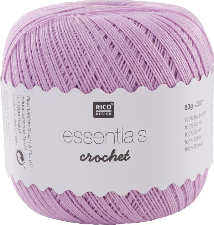 Produktbild Rico Design Häkel- und Strickgarn Essentials Crochet 50 g, Rosa (280 m)