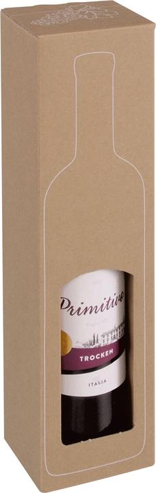 Colompac 10 ® Flaschenkartons für 1 Flasche 9,3 x 9,3 x 37,4 cm (10 x)