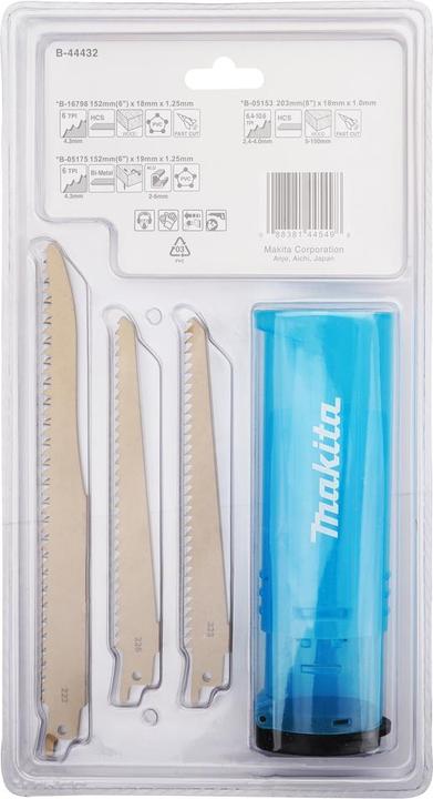 Productafbeelding Makita Assortiment Reciprozaagbladen A