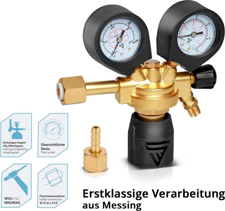 Produktbild Stahlwerk Druckminderer ST-300 Pro bis 300 bar für Standard-Gasflaschen DIN EN