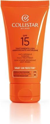 Actual product image Collistar Anti-Wrinkle Tanning Face Treatment Spf 15 (Sun cream face, SPF 15, 50 ml)