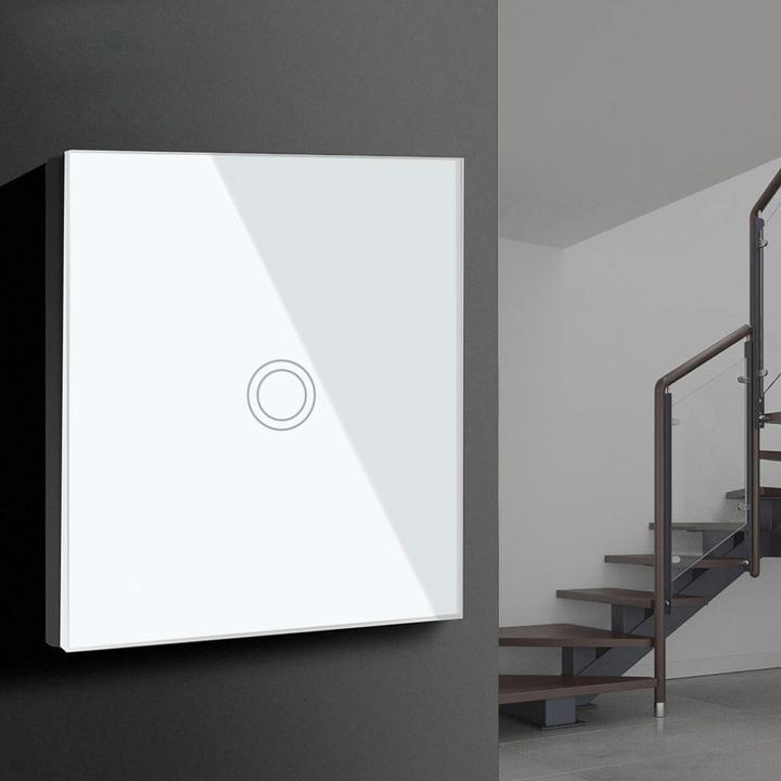 Produktbild Maclean Touch Wechselschalter Lichtschalter Kreuzschalter Wandschalter Treppenschalter mit Farbwechsel LED H