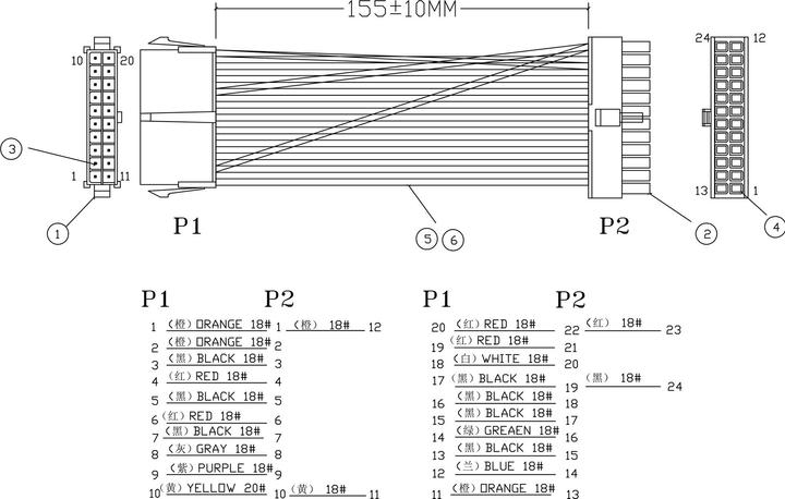 Image du produit InLine Adaptateur électrique 20-pin à 24-pin