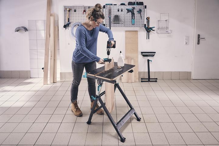 Produktbild wolfcraft Spann- und Arbeitstisch MASTER 650 ERGO (65 cm, 72 cm)