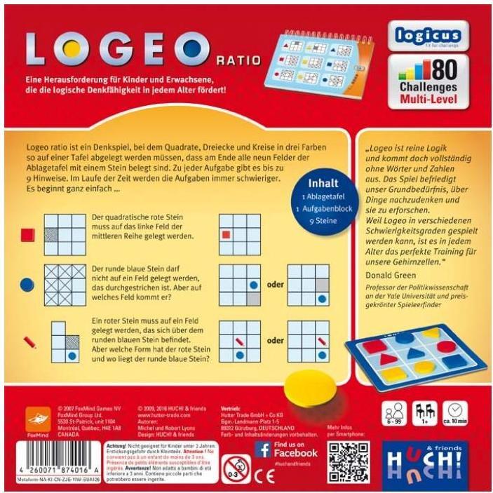 Image du produit 874016 - Logeo Ratio, Jeu de société (édition DE) (Allemand)