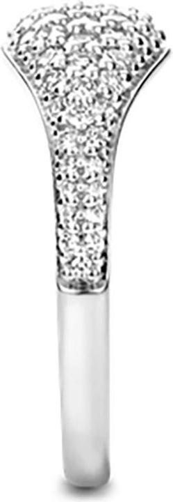 Actual product image Ti Sento Milano Ring Geometry with Zirconia 12223ZI (56, 925 Silver)