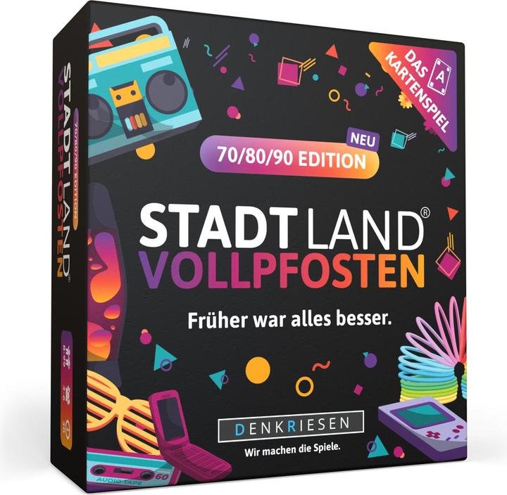 Denkriesen DENRKIESEN - STADT LAND VOLLPFOSTEN® - Le jeu de cartes - 70/80/90 EDITION - "Avant, tout était (Allemand)