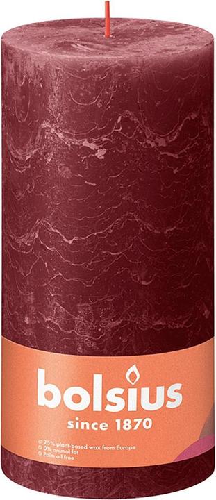 Actual product image Bolsius Rustic candle 20x10cm velvet red (1 pcs.)