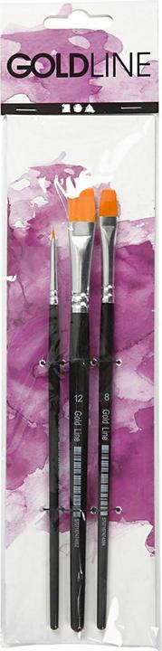 Actual product image Creativ Company Nylon hair brush universal 3 pieces (12 mm)