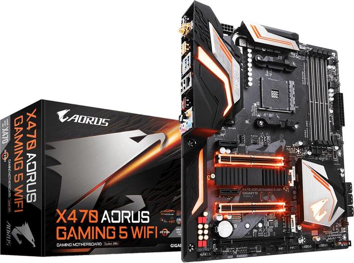 Produktbild Gigabyte X470 Aorus Gaming 5 WiFi (AM4, AMD X470, ATX)