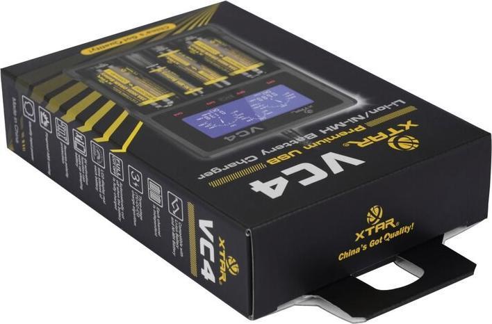 Actual product image Xtar VC4SL (1 pcs., 14500, 16340, 18500, 18650, 21700, 26650, AAA, AA, Rechargeable battery)