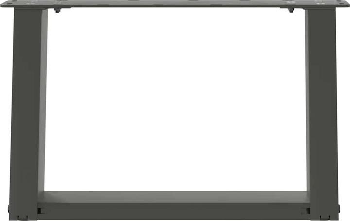 Produktbild VidaXL Couchtischbeine U-Form 2 Stk. Anthrazit 50x(30-31) cm Stahl Tischbein