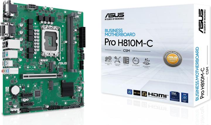 Immagine prodotto ASUS PRO H810M-C-CSM (LGA 1851, Intel H810, mATX)