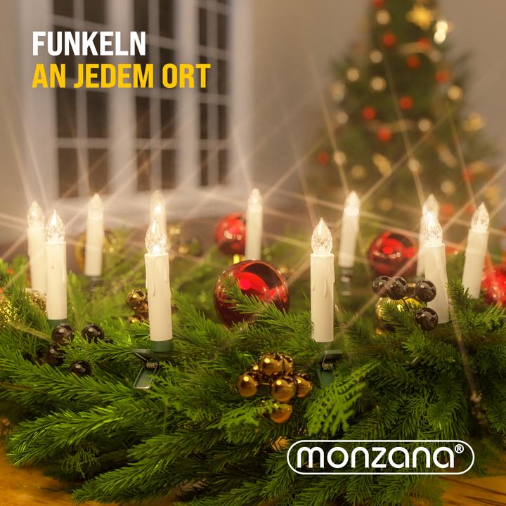 Produktbild Monzana Weihnachtsbaumkerzen (30 x)