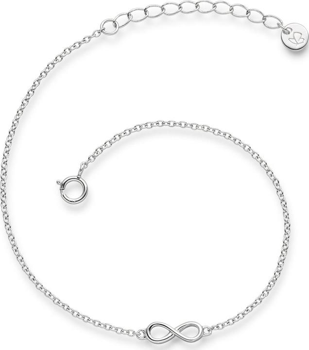Actual product image Glanzstücke München Ladies Infinity sterling silver 17.0 cm base length + 3.0 cm extension - 5944 (17 cm, Sterling Silver)