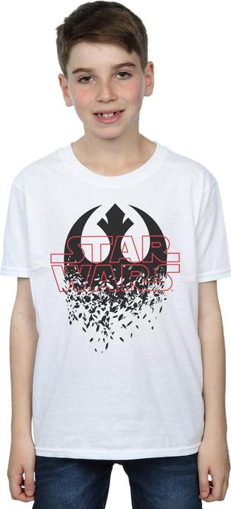 Actual product image Star Wars Boys The Last Jedi Shattered Emblem T-Shirt (140, 146)