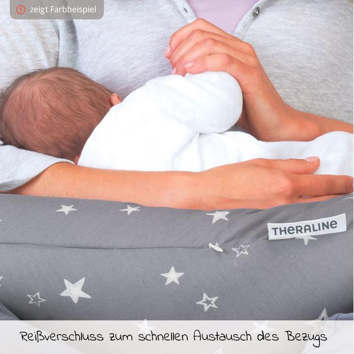 Produktbild Theraline Stillkissen "Das Original" mit Polyester Hohlfaser Füllung inkl. Bezug 190 cm (190 cm)
