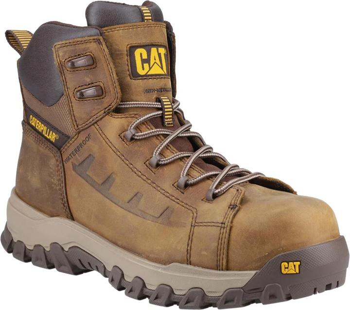 Actual product image Cat Mens Threshold Rebound Grain Leather Composite Toecap Safety Boots (45)