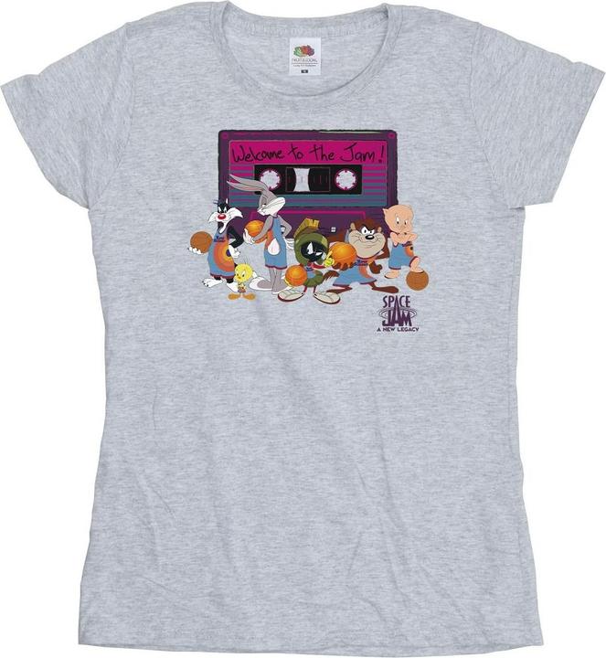 Actual product image Space Jam Womens/Ladies Team Cassette Cotton T-Shirt (XXL)