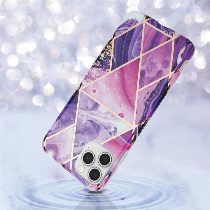 Actual product image Cadorabo IMD TPU Colorful Marble Cover (Realme 12 Pro+, Apple iPhone 12)
