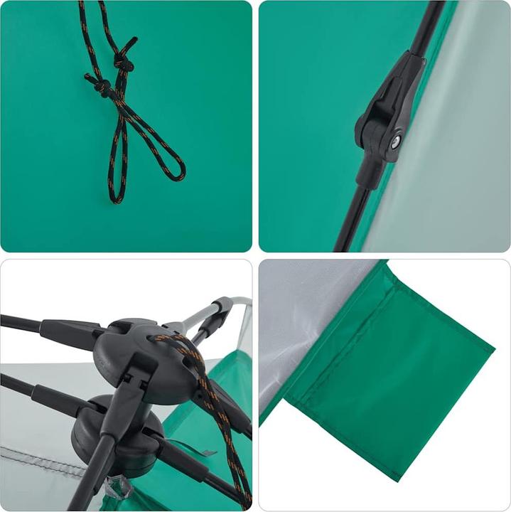 Produktbild VidaXL Strandzelt Seegrün Quick Release Wasserdicht (Strandzelt + Strandmuschel, 1.10 kg)