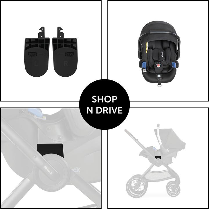 Actual product image Hauck Walk N Care Adapter Black