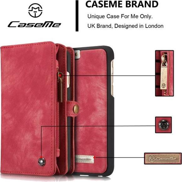 Produktbild Caseme Leder Portemonnaie mit Plastik Hülle