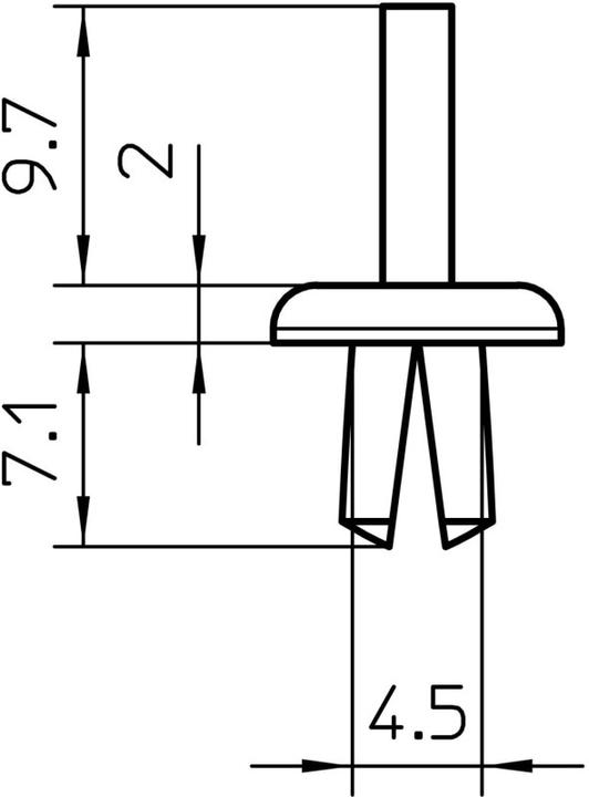 Immagine prodotto OBO Bettermann Rivetto a espansione in plastica (100 pz.)