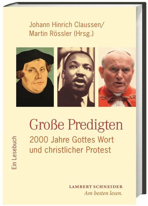 Actual product image Grosse Predigten (German, Johann Hinrich Claussen, Martin Rössler, 2015)