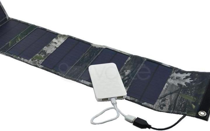 Actual product image Sunen PowerNeed Solar Charger 9W, camouflage (9 W)