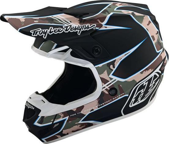 Actual product image Troy Lee Designs SE4 Polyacrylite MIPS helmet, Matrix Camo, black, M | 57-58cm (58 cm)