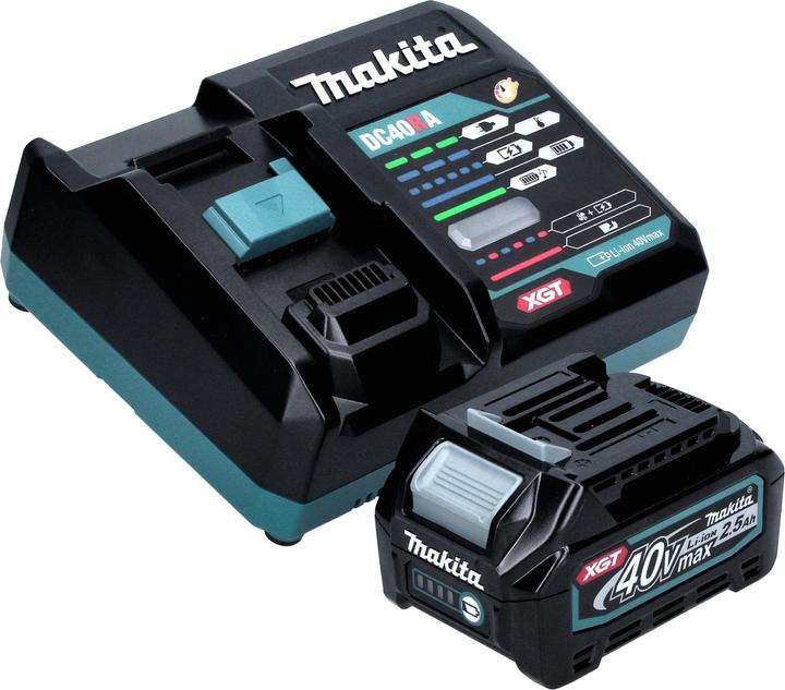 Actual product image Makita RP 001 GD101 Cordless router 40 V max. 12 mm brushless + 1x battery 2.5 Ah + charger + Makpac