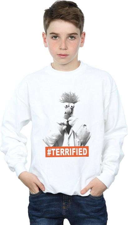 Actual product image Disney Boys The Muppets Beaker Terrified Sweatshirt (152, 158)