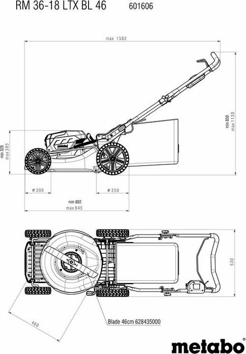 Produktbild Metabo RM 36-18 LTX BL (Akkubetrieb)